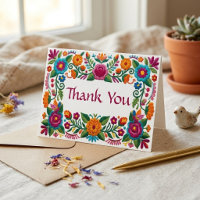 Colourful Mexican Fiesta Floral Embroidery Wedding