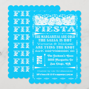 Colourful Mexican Fiesta Rehearsal Dinner Invitation