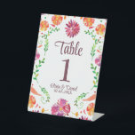 Colourful Mexican Fiesta Wedding Table Number  Pedestal Sign<br><div class="desc">Guide your guests with style using our "Colourful Mexican Fiesta Wedding Table Number Pedestal Sign." These vibrant signs feature a clean white background adorned with a colourful and festive design inspired by a Mexican fiesta. Perfect for displaying table numbers or names, these pedestal signs add a touch of joyous charm...</div>