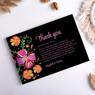 Colourful Mexican Fiesta Wedding Thank You Card