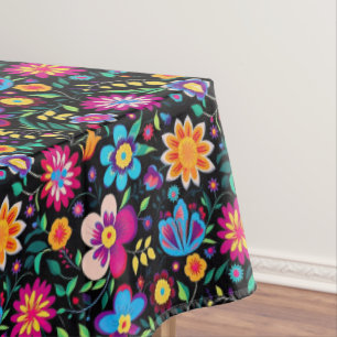 Colourful Mexican Floral Fiesta Pattern Tablecloth