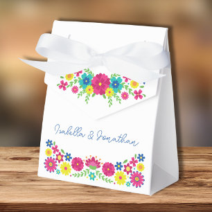 Colourful Mexican flowers Favour Box
