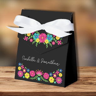 Colourful Mexican flowers Favour Box