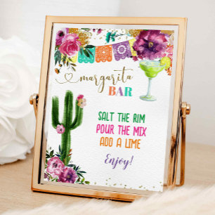Colourful Mexican Margarita Bar Sign