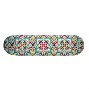 Colourful Mexican Pattern Skateboard