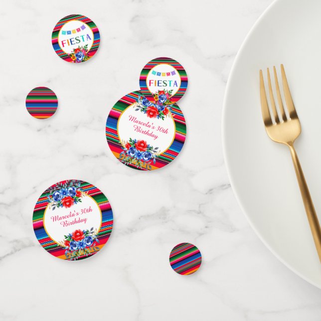 Colourful Mexican Serape Fiesta Confetti (Group)