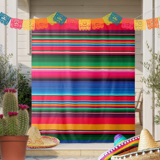Colourful Mexican Serape Party Tapestry Backdrop