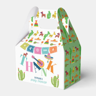 Colourful Mexican Style Baby Shower Party Favour Box