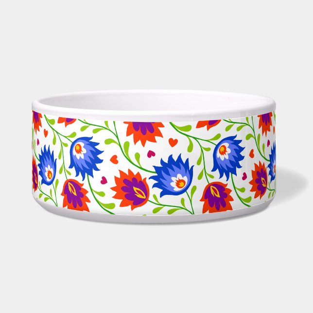 Colourful Mexican Style Floral Pattern Elegant Bol (Front)