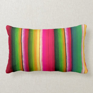 colourful mexican style lumbar cushion