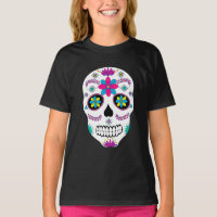 Colourful Mexican Sugar Skull Girl's
