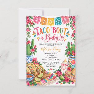 Colourful Mexican Taco bout Love BABY Shower Invitation