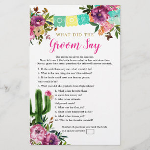 Colourful Mexican Taco bout Love Groom Say Games