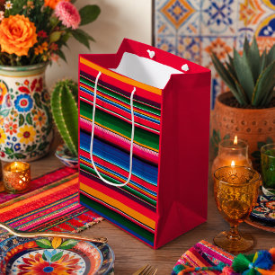 Colourful Mexican Traditional Serape Medium Gift Bag