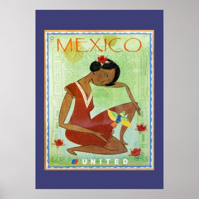 Colourful Mexican Travel Poster (Front)