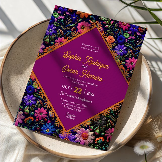 Colourful Mexican wedding invitation (Creator Uploaded)