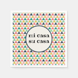Colourful Mi Casa Su Casa Party  Napkin