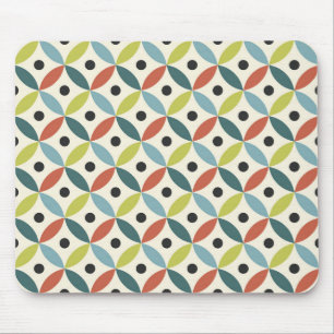 Colourful Mid Century decoration Mouse Mat