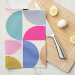 Colourful Mid Century Modern Abstract Pattern Tea Towel<br><div class="desc">Mid century modern pattern – abstract geometric shapes – colourful minimalist pattern.</div>