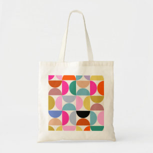Colourful Mid Century Modern Abstract Pattern Tote Bag