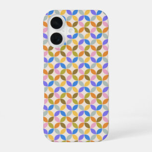 Colourful Mid Century Modern Geometric Pattern  iPhone 16 Case
