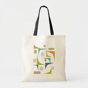 Colourful Mid Century Modern Geometric Tote Bag