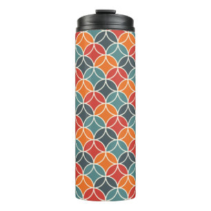 Colourful Mid-Century Modern Style Pattern Thermal Tumbler