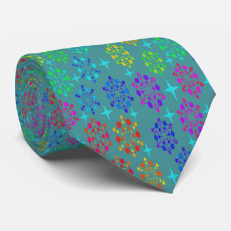 Colourful Mid Century Retro Pattern Art Design Tie