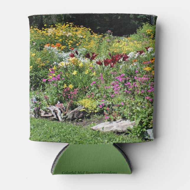 Colourful Mid Summer Gardens Can Cooler (Front)
