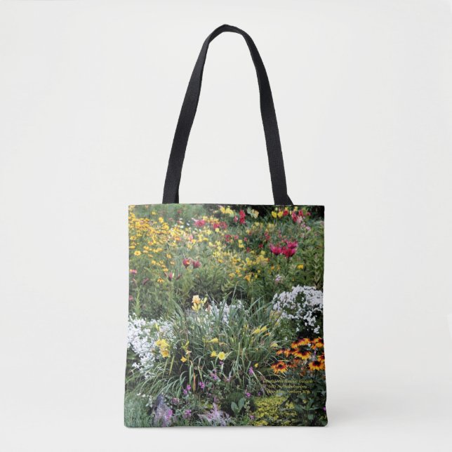 Colourful Mid Summer Gardens Tote Bag (Front)