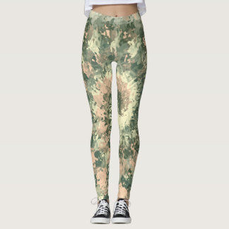 Colourful Military Camouflage Leggings
