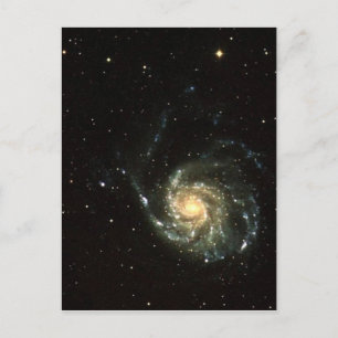 colourful milky way galaxy solar system postcard