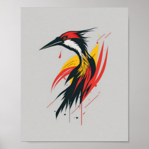 Colourful mime poster