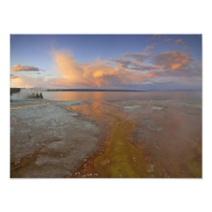 Colourful mineral deposits emit from Black Pool 2 Photo Print