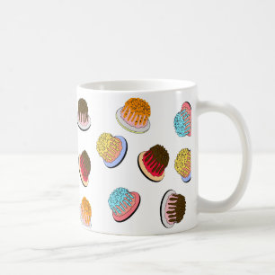 Colourful Mini Doughnut Pattern Mug