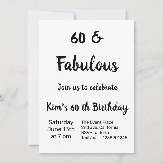 Colourful minimal add your text picture name  invitation (Front)