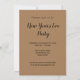 Colourful minimal add your text picture name invitation