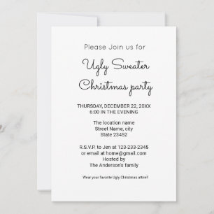 Colourful minimal add your text picture name invitation
