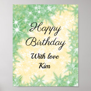 Colourful minimal add your text picture name  poster