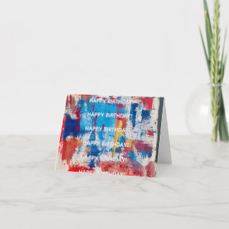 Colourful Minimal Birthday Card