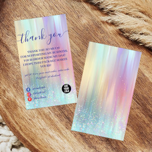 Colourful Minimal Professional Thank You Card