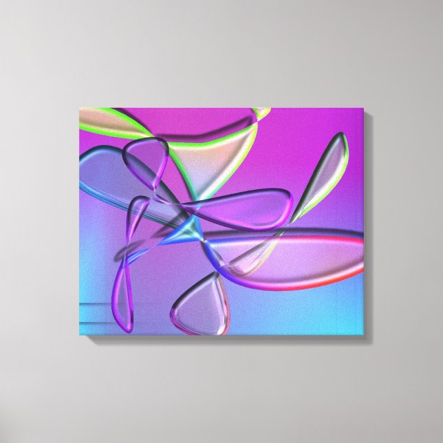 Colourful Minimalist Abstract Modern Art Canvas Print (Front)