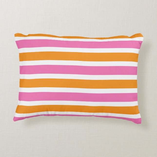 Colourful Minimalist Art Print Decorative Cushion (Back)