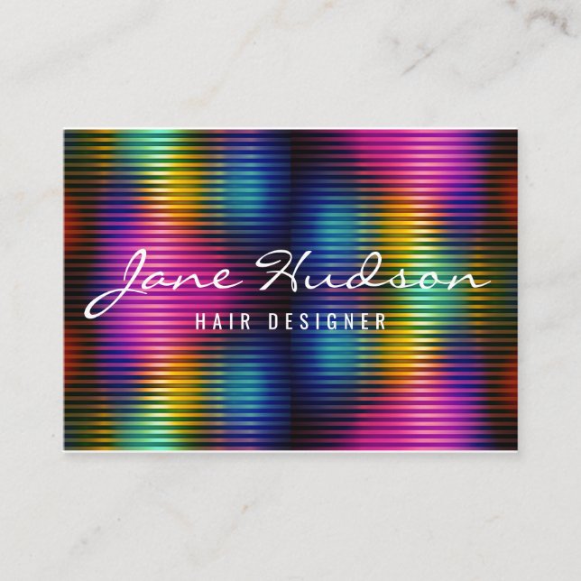 Colourful Minimalist Elegant Design Business Card (Front)