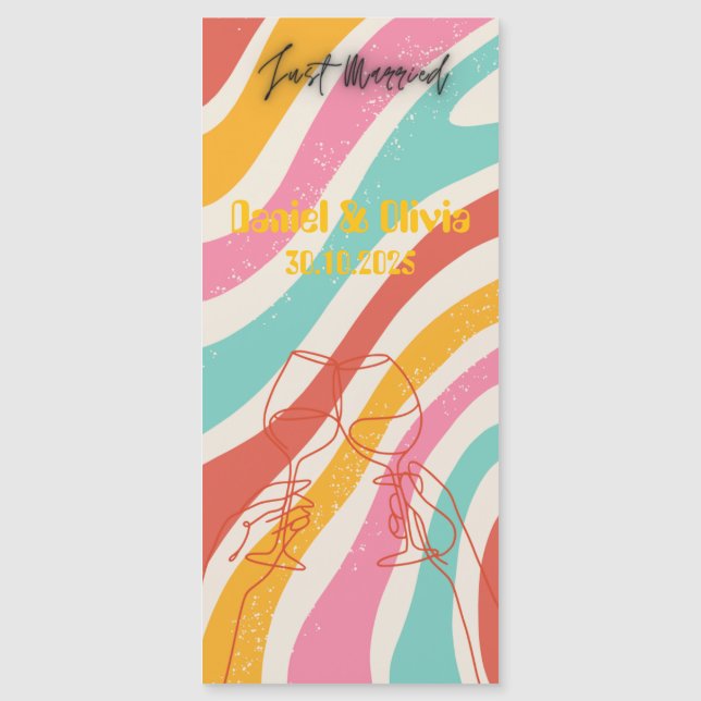 Colourful Minimalist Wedding (Front)