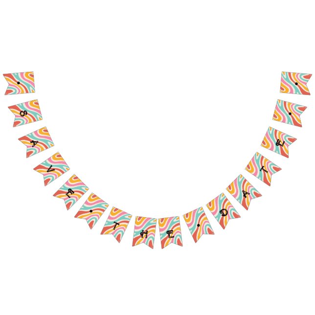 Colourful Minimalist Wedding Bunting (All)