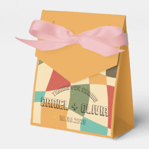 Colourful Minimalist Wedding Favour Box