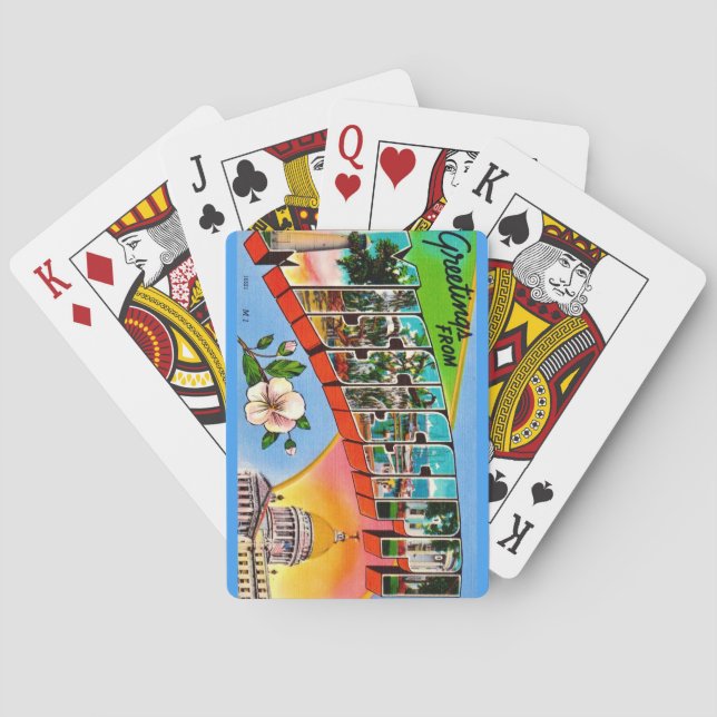 Colourful Mississippi Greetings Playing Cards (Back)