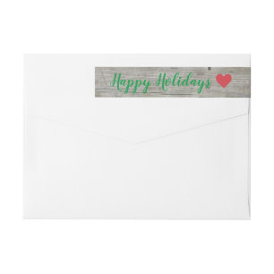 Colourful Mistletoe Holiday Address Label
