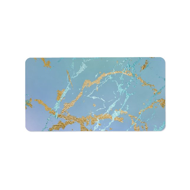 Colourful Mixed Colour Abstract Watercolor Print Label (Front)